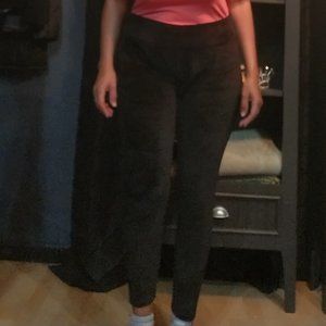 Lane Bryant velvet leggings size c/d Black